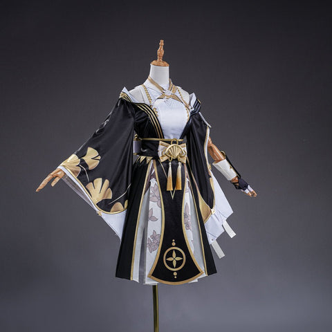Zenless Zone Zero Hoshimi Miyabi Silver Garden Bloom Cosplay Costume - Coscosmos