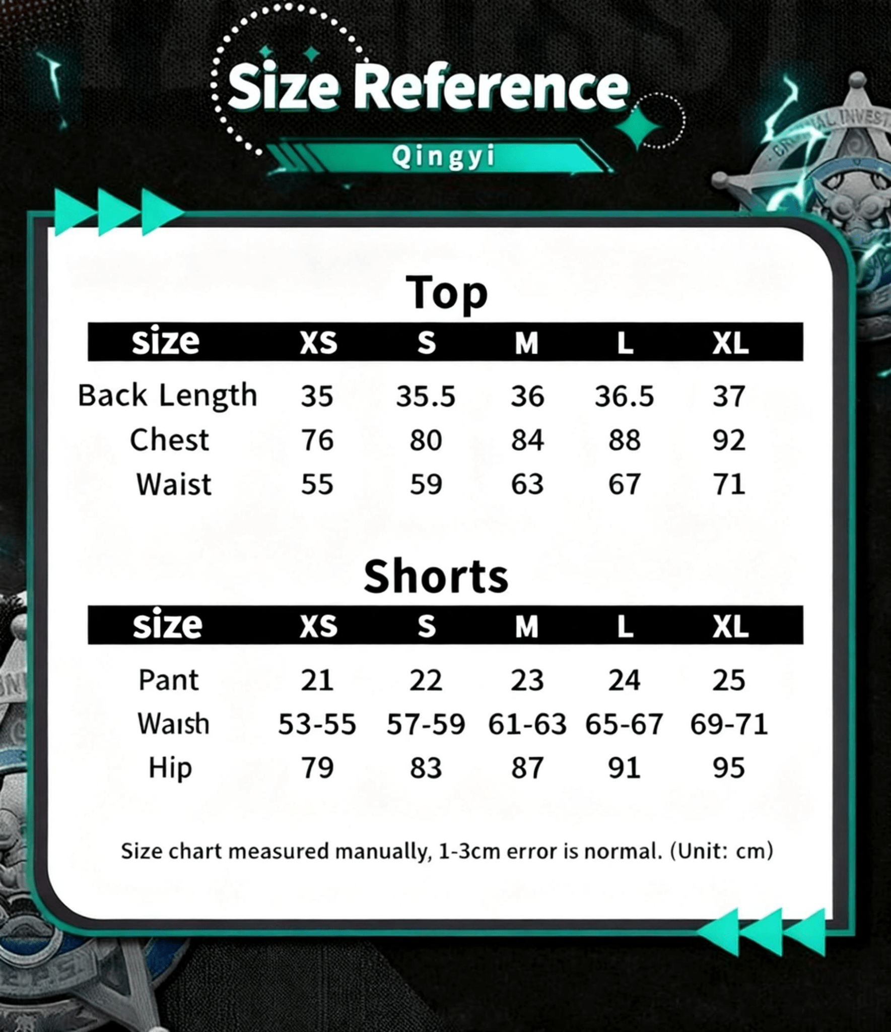 Zenless Zone Zero Qing Yi Cosplay Costume Vest Shorts Accessories Women Set for Halloween - Coscosmos