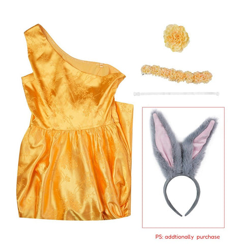 Zootopia 2 Inspired Judy Hopps Yellow Dress - Latest Merchandise Collection - Coscosmos
