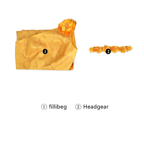 Zootopia 2 Judy Hopps Floral Short Dress Cosplay Costume Full Set - Coscosmos