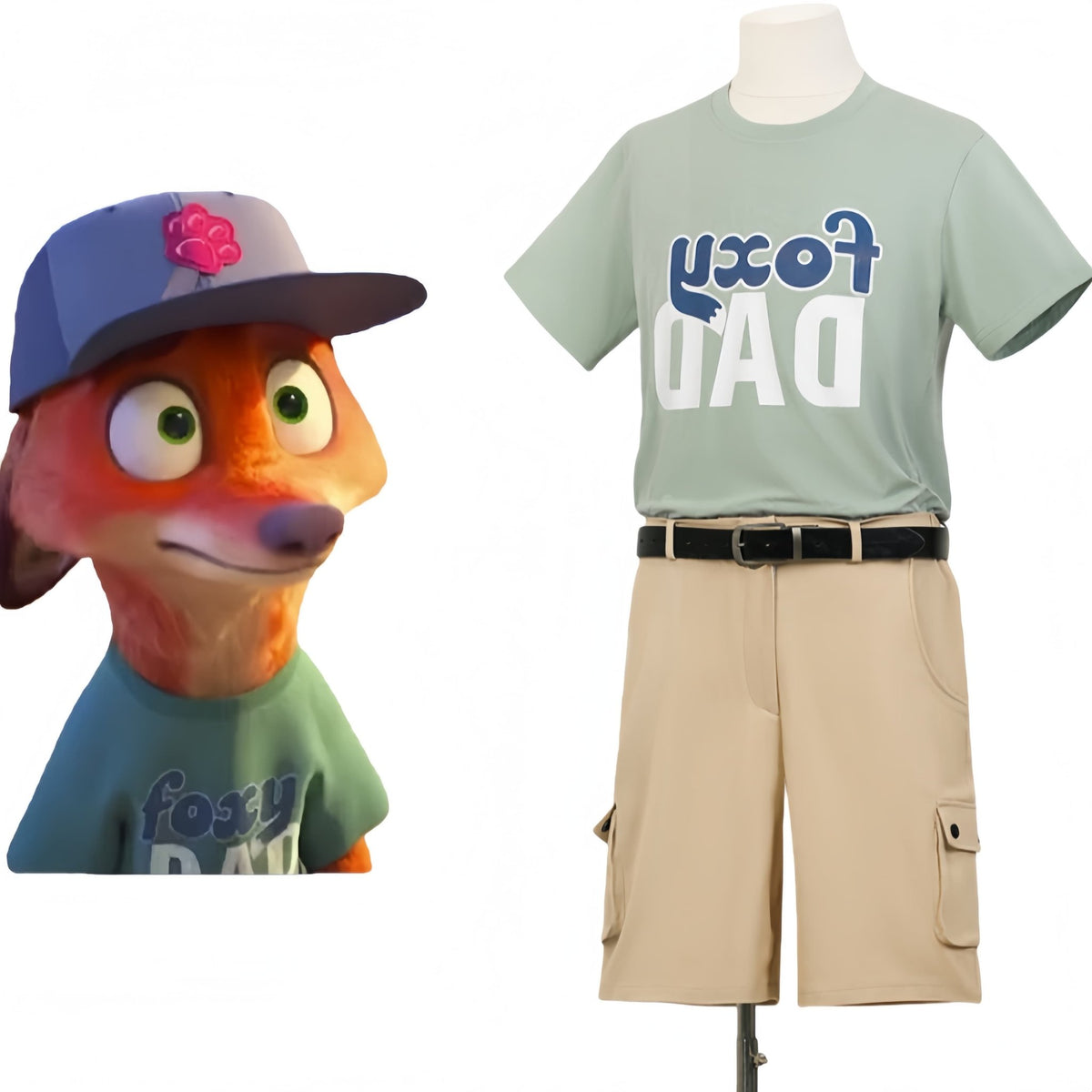 Zootopia 2 Nick T-Shirt - Official Nick Wilde Character Casual Short - Sleeve Top - Coscosmos