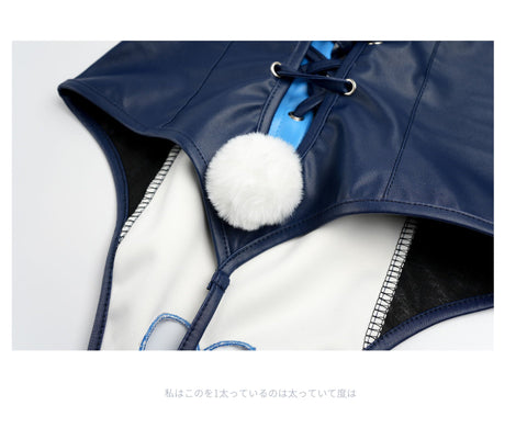 Zootopia Judy Hopps Cosplay Costume - Bunny Officer Roleplay Set with Lingerie - Coscosmos